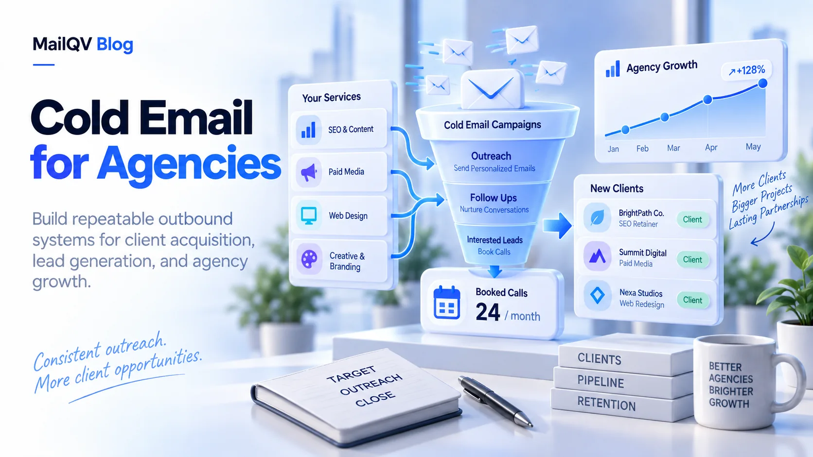 Cold Email for Agencies illustrated guide