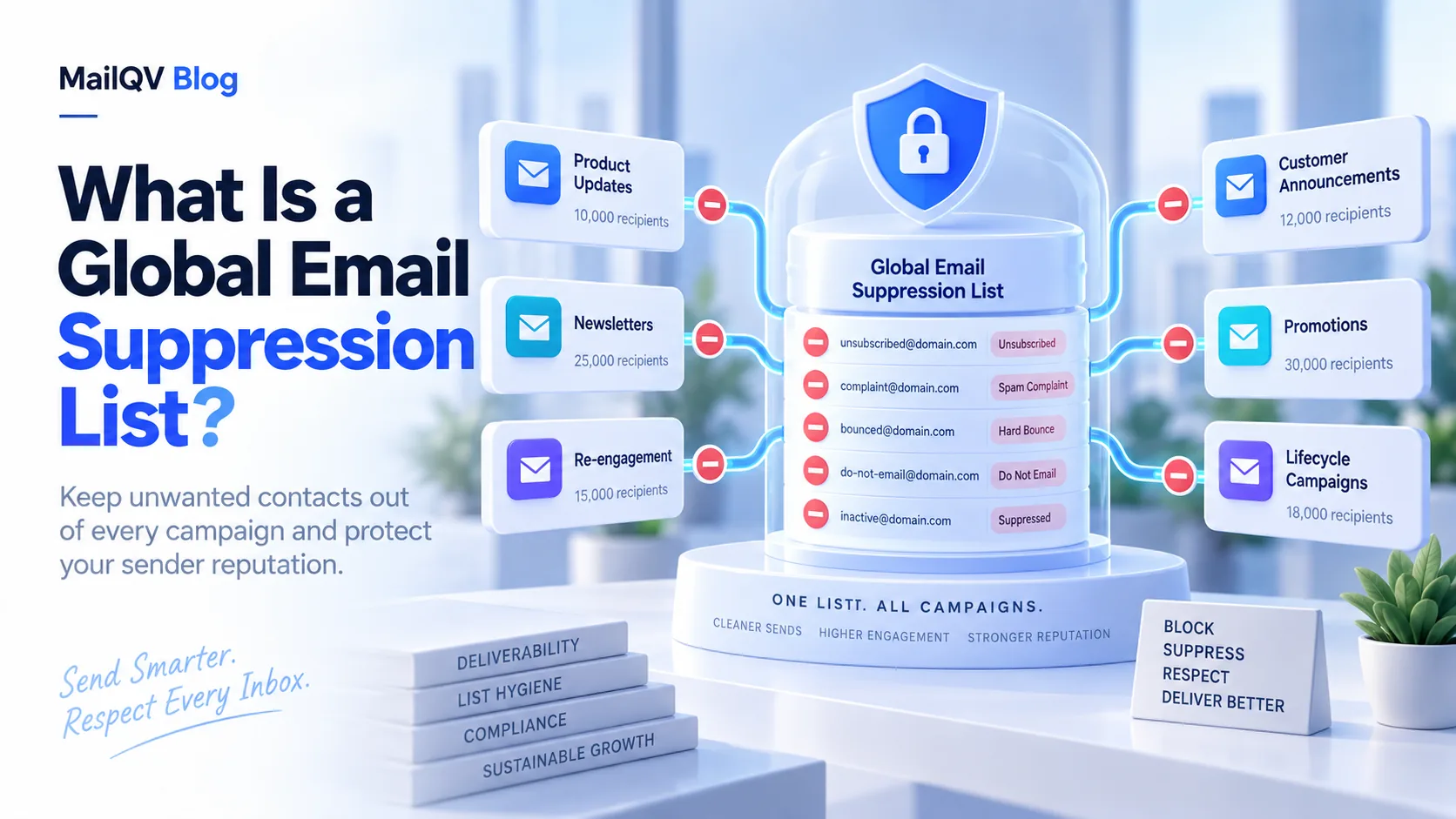What Is a Global Email Suppression List? illustrated guide